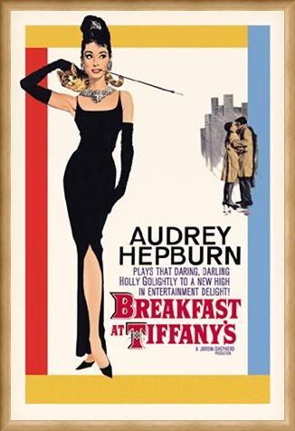 Framed Framed Audrey Hepburn stars in Breakfast at Tiffany's - Breakfast at Tiffany's