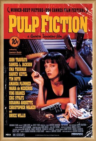 Framed Framed Movie One Sheet - Pulp Fiction