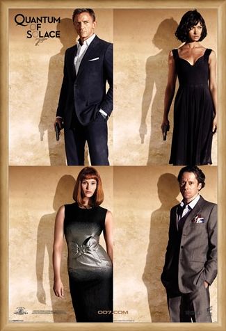 Framed Framed Bond Stars - Quantum Of Solace