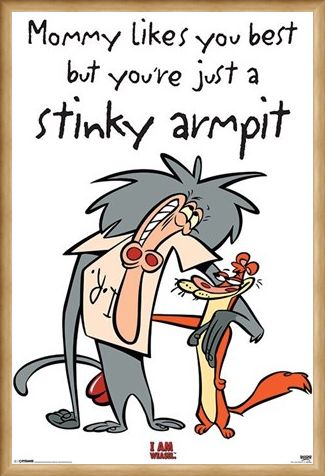 Framed Framed Stinky Armpit - I Am Weasel