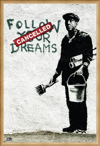 Framed Framed Follow Your Dreams - Banksy