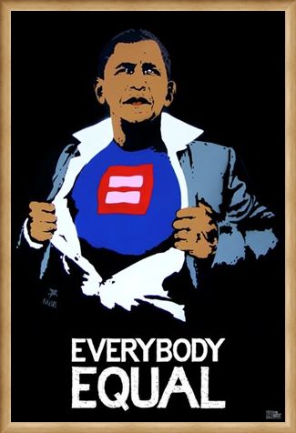 Framed Framed Everybody Equal - Obama