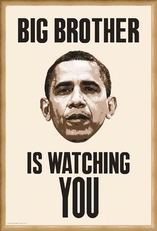 Framed Framed Big Brother Is Watching You - Obama