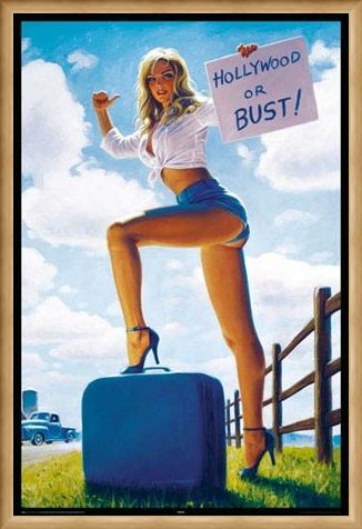 Framed Framed Hollywood or Bust - Greg Hildebrandt