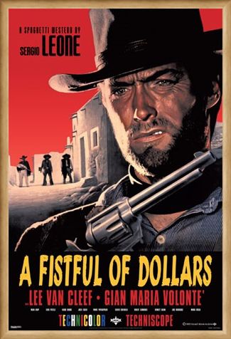 Framed Framed Sergio Leone Classic - A Fistful of Dollars