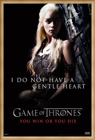 Framed Framed I Do Not Have A Gentle Heart - Game of Thrones