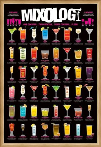 Framed Framed One Cocktail...Two Cocktail...Three Cocktail...Floor! - Mixology