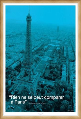 Framed Framed Nothing can compare to Paris - Eiffel Tower