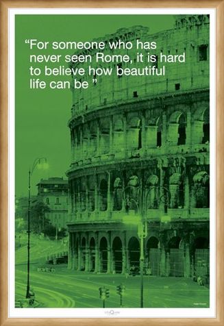 Framed Framed Beautiful Life - Rome