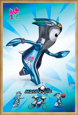 Framed Framed Mandeville - London Olympic Mascot