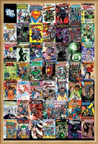 Framed Framed The World's Greatest Super Heroes - DC Comics Montage