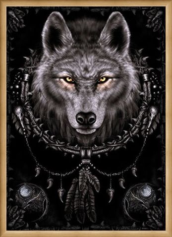 Framed Framed Wolf Dreams - Spiral