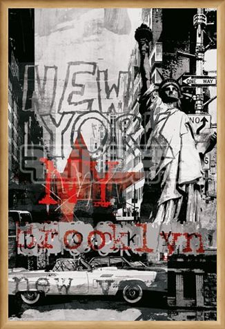 Framed Framed New York Collage 3 - New York City