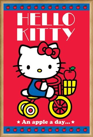 Framed Framed An Apple A Day - Hello Kitty