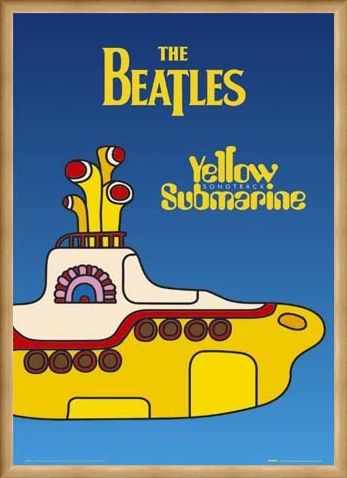 Framed Framed Yellow Submarine - The Beatles