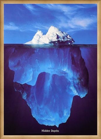 Framed Framed Iceberg - Hidden Depths