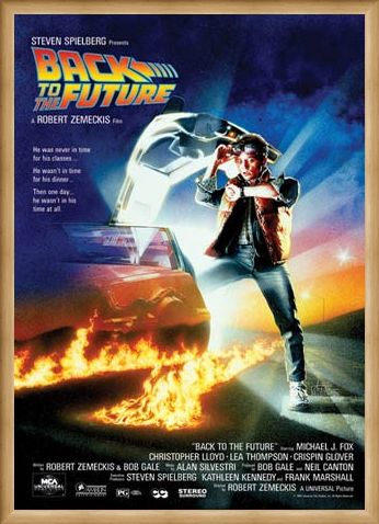 Framed Framed Back to the Future Movie Score - Back to the Future