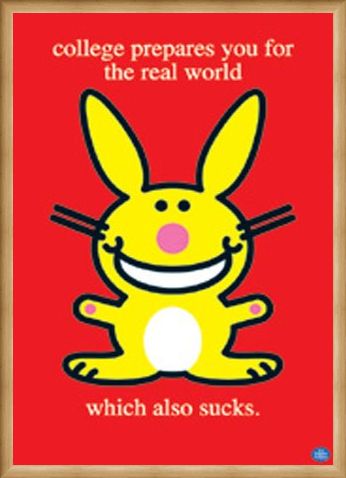 Framed Framed College Sucks - Happy Bunny