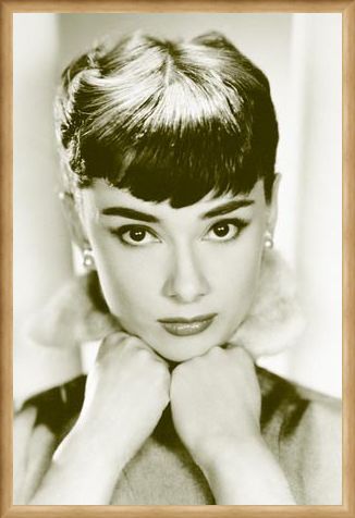 Framed Framed Close-up - Audrey Hepburn