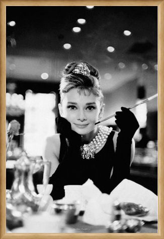 Framed Framed Audrey Hepburn is Holly Golightly - Breakfast at Tiffany's