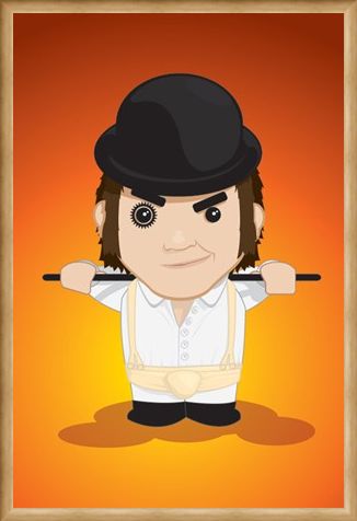 Framed Framed Cartoon Alex - A Clockwork Orange