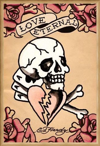 Framed Framed Love Eternal - Ed Hardy