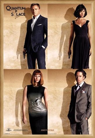 Framed Framed Bond Stars - Quantum Of Solace