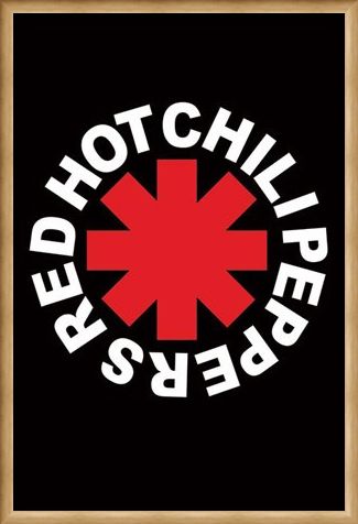 Framed Framed RHCP Logo - Red Hot Chilli Peppers