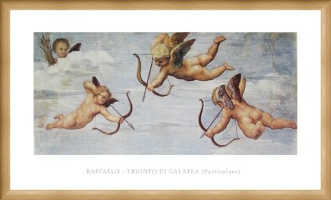 Framed Framed Trionfo Di Galetea - Raffaello Sanzio Raphael