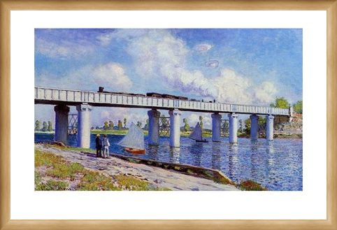 Framed Framed The Bridge at Argenteuil - Claude Monet