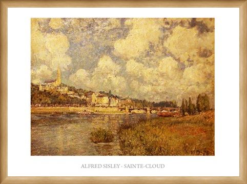 Framed Framed Saint Cloud - Alfred Sisley