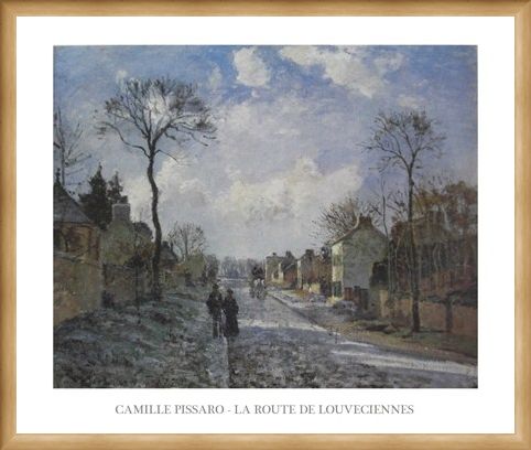 Framed Framed The Road to Louveciennes - Camille Pissaro