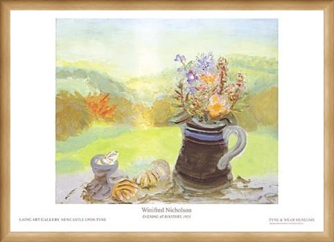 Framed Framed Evening at Bootheby, 1953 - Winifred Nicholson
