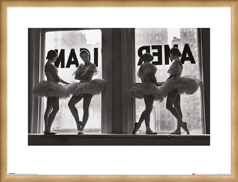 Framed Framed Ballet Dancers in Window - Time Life