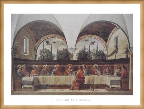 Framed Framed The Last Supper - Domenico Ghirlandaio