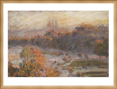 Framed Framed Les Tuileries - Claude Monet