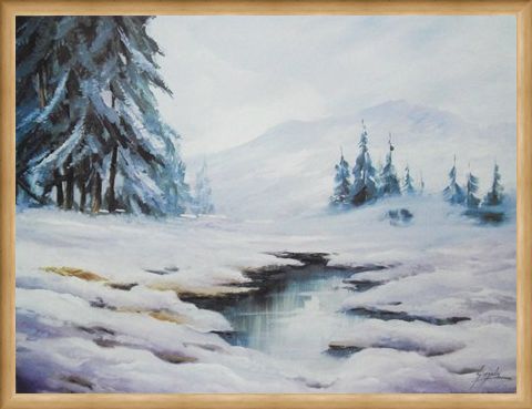 Framed Framed Winter in Comelico - B Gionola