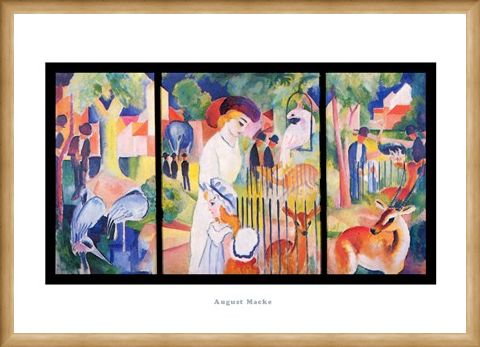 Framed Framed Zoological Garden 1912 - August Macke