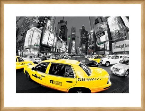 Framed Framed Rush Hour in Times Square - New York City