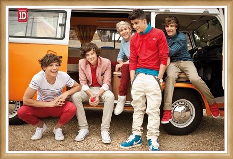 Framed Framed Camper Van Boys - One Direction