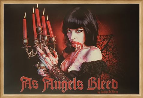 Framed Framed As Angels Bleed - Avelina De Mory