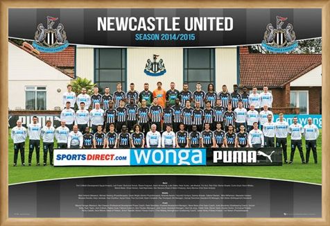 Framed Framed Team Photo - Newcastle United Football Club 2014/15