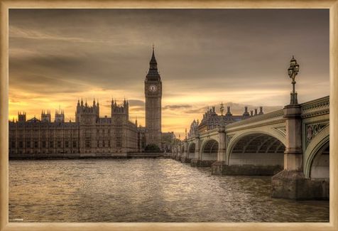 Framed Framed Big Ben - A Watchful Eye Over London