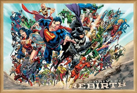 Framed Framed Justice League Rebirth - DC Comics
