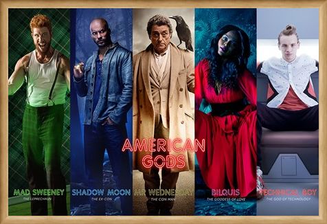 Framed Framed Character Collage - American Gods