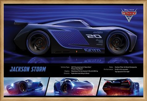 Framed Framed Jackson Storm Stats - Cars 3