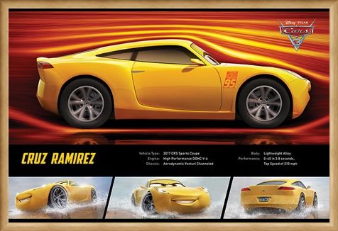 Framed Framed Cruz Ramirez Stats - Cars 3