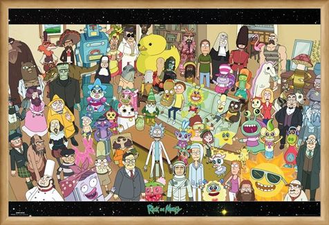 Framed Framed Cast - Rick and Morty