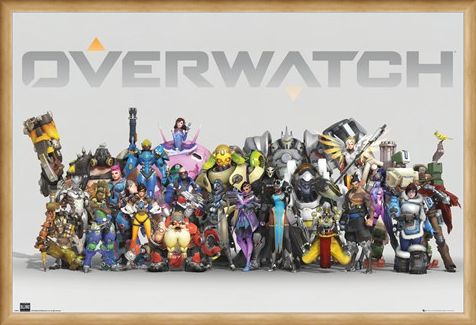 Framed Framed Anniversary Line Up - Overwatch