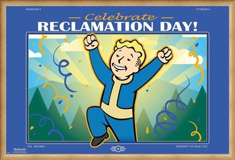 Framed Framed Reclamation Day - Fallout 76